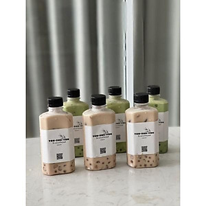 Chai Nhựa Tròn Nắp Đen Đựng Trà Sữa. NHỰA HUYSUN