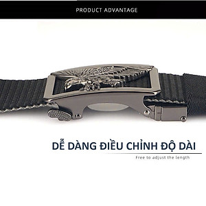 Dây nịt nam, thắt lưng nam dây dù cao cấp bền đẹp khóa đúc đặc tự động tiện lợi mẫu HOT