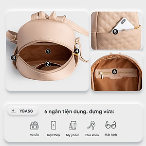 Balo Yuumy ( Thời trang nữ đi chơi cỡ trung - Balo da Seasand YBA50 )