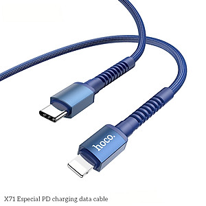 Cáp Sạc Hoco X71 PD20W 3A Type-C Ra Cổng Dành Cho IP Dây Dài 1m - Hàng Chính Hãng