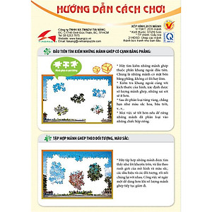 Tranh xếp hình Tia Sáng Đàn gà 30 mảnh ghép - Tặng kèm tranh tô màu cho bé