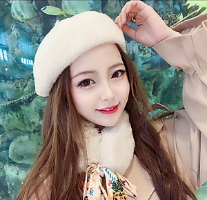 Mũ beret nón len bere nữ thời trang Hàn Quốc mới dona21111216