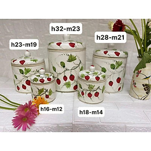 Hũ muối dưa cà sứ Bát Tràng 1/1.5/4/5/8 lít (hoạ tiết mới)