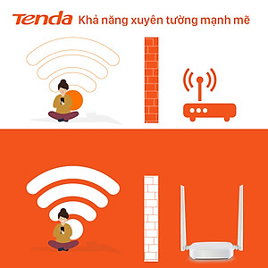 Thiết bị phát Wifi Tenda N301 Chuẩn N 300Mbps - Hàng Chính Hãng