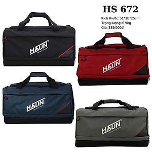 Túi Trống Thể Thao Chống Nước Rộng Rãi Hasun HS 672 - Hàng Chính Hãng