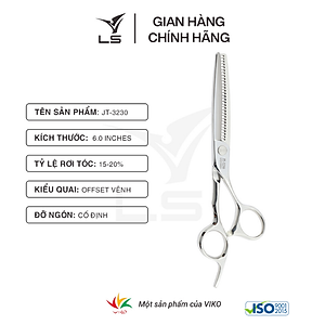 Kéo tỉa tóc LS rơi 15-20% quai offset vênh đỡ ngón cố định JT3230