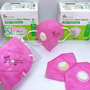 Khẩu trang N95 trẻ em có van thở SHB promask ,  Khẩu trang KN95 em bé 4 lớp kháng khuẩn chuẩn FFP2