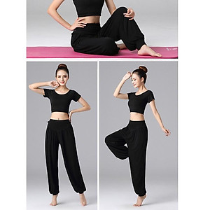 Quần alibaba nữ tập Yoga Gym mặc nhà co giãn 4 chiều LT1426