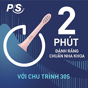 Bộ bàn Chải Điện P/S Sonic Expert Chuyên Gia Sóng Âm - Công Nghệ Sóng Âm, Chải Sạch Mảng Bám Tới 8X - Hồng Pastel