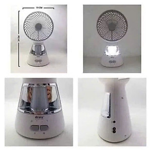 Quạt Tích Điện 3 Chế Độ, Kèm Đèn LED Siêu Sáng, Pin Dùng 3-5h Tùy Tốc Độ - HÀNG CHÍNH HÃNG MINIIN