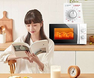 Lò vi sóng Toshiba MWP-MM20P(WH) - Dung tích 20 lít, 5 mức công suất, Kết hợp chống thấm 3 lớp, Kháng khuẩn bên trong lò - Hàng chính hãng