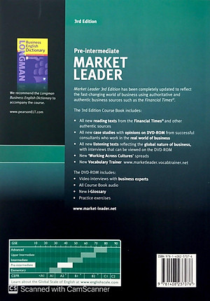 Sách Market Leader ( 3 Ed.) Pre-Inter: Course Book With DVD-ROM - Paperback