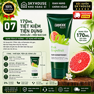 Dầu xã mềm mượt tóc ngăn ngừa chẻ  ngọn cao cấp độc quyền Damode Pink Grapefruit Conditioner chai 170ml