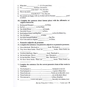 Bài tập tiếng anh 7 - Friends Plus - Chân trời sáng tạo (Tặng kèm đáp án)