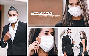  KHẨU TRANG Y TẾ WAKAMONO - COMBO 5 hộp - (4 Lớp, 50 cái)