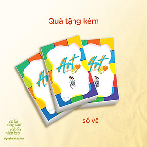 Sách Nguyễn Nhật Ánh - Cô Bé Hàng Xóm Và Bốn Viên Kẹo - Bìa Cứng - Tặng Kèm Random 1 Trong 4 Mẫu Bookmark + Sticker + Sổ Vẽ