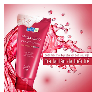 Sữa rửa mặt cải thiện dấu hiệu lão hóa dạng kem Hada Labo Pro-Aging Retinol B3 Cleanser 80g