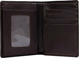 Ví Nam Kiểu Đứng Huy Hoàng HT2109 (12.5 x 10 cm) - Nâu