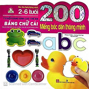 Sách 200 Miếng Bóc Dán Thông Minh - Bảng Chữ Cái (Tái Bản 2018)