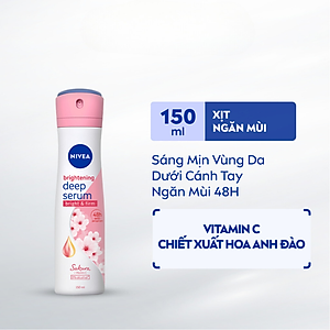 Xịt Ngăn Mùi NIVEA Serum Trắng Mịn Hương Hoa Anh Đào (150 ml) - 85308
