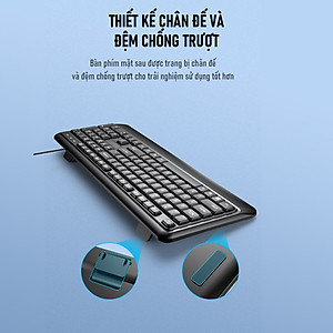 Combo Chuột & Bàn Phím Có Dây ROBOT KM2600 Thích Hợp Dùng Cho Laptop, Máy Tính, PC - Hàng Chính Hãng