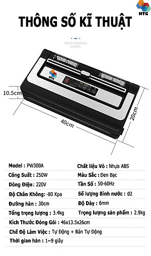 Máy hút chân không VS-86 hút mọi loại túi, tích hợp hàn thông minh, hút khô và hút ướt dễ dàng với 2 bình nước thải, sử dụng 2 motor hút mạnh mẽ, hút và thổi phồng tiện lợi, hàng chính hãng