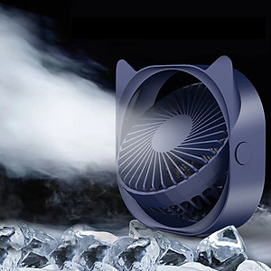 Quạt sạc usb mini để bàn xoay 120 độ - Hàng chính hãng