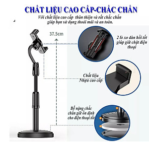 [MALL] giá đỡ điện thoại, chân đế để bàn dùng livestream, quay video, ghi hình xoay 360 độ - Hàng Chính hãng DODODIOS