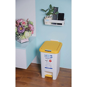Thùng Rác Nhựa Cao Cấp Đạp Chân Nắp Đậy Chữ Nhật Inochi 10L