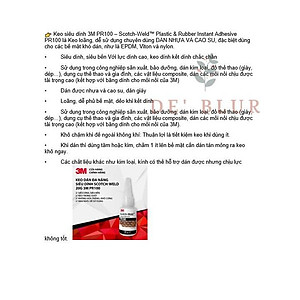Keo dán đa năng, siêu dính 3M Pr100 chuyên dán giày, nhựa plastic, rubber - cao su, sắt cao cấp 