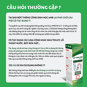 Combo 2 lọ bột thông cống AMB, bột thông bồn cầu, bồn rửa bát, tắc cống siêu mạnh, hiệu quả an toàn