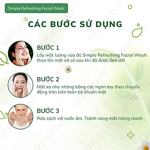 Sữa Rửa Mặt Simple Refreshing Facial Wash 150ml