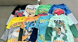 Đồ bộ bé trai, bộ ngủ dài tay cho bé trai size lớn 12-40KG chất thun cotton mềm mịn mát