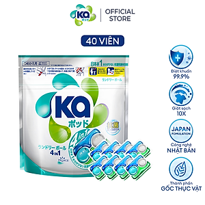 Túi Viên Giặt Xả Đa Năng 4 Trong 1 KA Universal (40 Viên/ Túi)