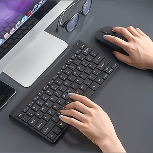 Bộ Bàn Phím Chuột không dây W28 nhỏ gọn - cho máy tính , Laptop , điện thoại , máy tính bảng hàng nhập khẩu