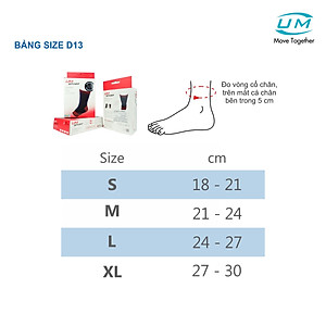 Bó cổ chân thể thao PRO Red United Medicare (Cặp) (D13)