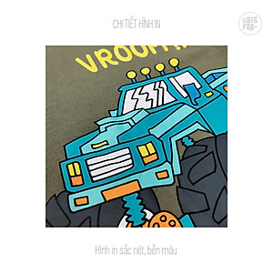 Áo dài tay bé trai BIGFOX - MISS MEOW, áo thu đông cho bé size đại in ôtô vroom 11 - 38 kg