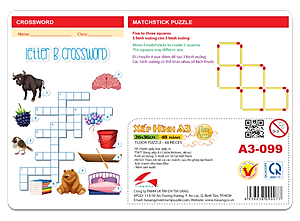 Xếp hình Tia Sáng Baby Bus 2 (48 Mảnh Ghép) - Tặng kèm câu đố mặt sau cho bé