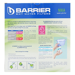 Combo Barrier: Ca Lọc Nước Nika + 1 Lõi Lọc Nước Máy - Xanh Lá