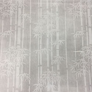 Giấy dán kính hình cây tre cây trúc màu trắng - khổ 90cm - có sẵn keo