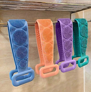 Đai Chà Lưng Silicon Massage Thư Giản Khi Tắm Dùng Cho Mọi Gia Đình - Giao Màu Ngẫu Nhiên