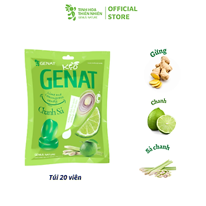 Kẹo ngậm Genat Chanh Sả (Túi 20 viên)
