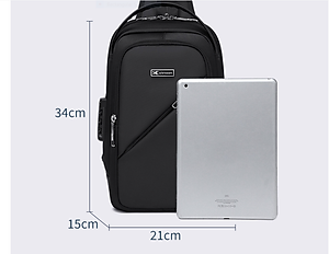 Túi đeo chéo đeo ngực nam có khóa chống trộm chống nước cao cấp phong cách mới