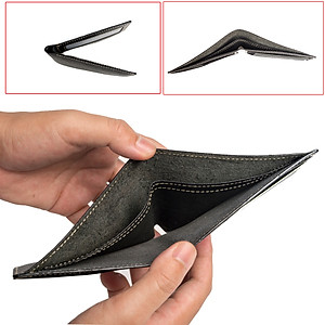 Ví nam, bóp nam da bò Saffiano Bụi Leather V128 - Bảo hành 12 tháng