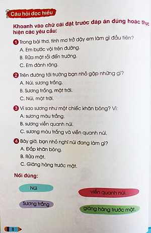 Đọc hiểu mở rộng văn bản Tiếng Việt 1 Theo chương trình Giáo dục phổ thông 2018