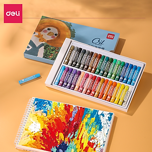 Bút Sáp Dầu Chuyên Nghiệp Deli - Hộp Giấy - 24/36 Màu - 72087 / 72088