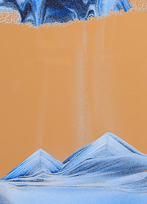 Tranh Cát 3D Chuyển Động Tranh Cát Chảy Hình Tròn Làm Quà Tặng Trang Trí Bàn Làm Việc Tinh Tế, Sang Trọng 