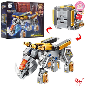 Đồ chơi lắp ráp xếp hình Qman 41224 và Qman 41219 – Robot mãnh thú biến hình Cube of Mechanical Beasts