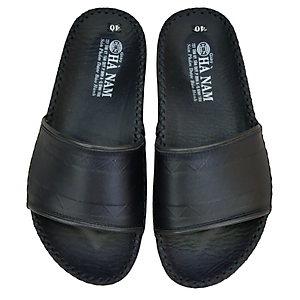 Dép Nam Quai Ngang HÀ NAM Da Bò Thật Cao Cấp DNA2075