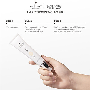 Kem Trang Điểm Chống Nắng Sakura CC Cream Flawless Control Base (40ml)